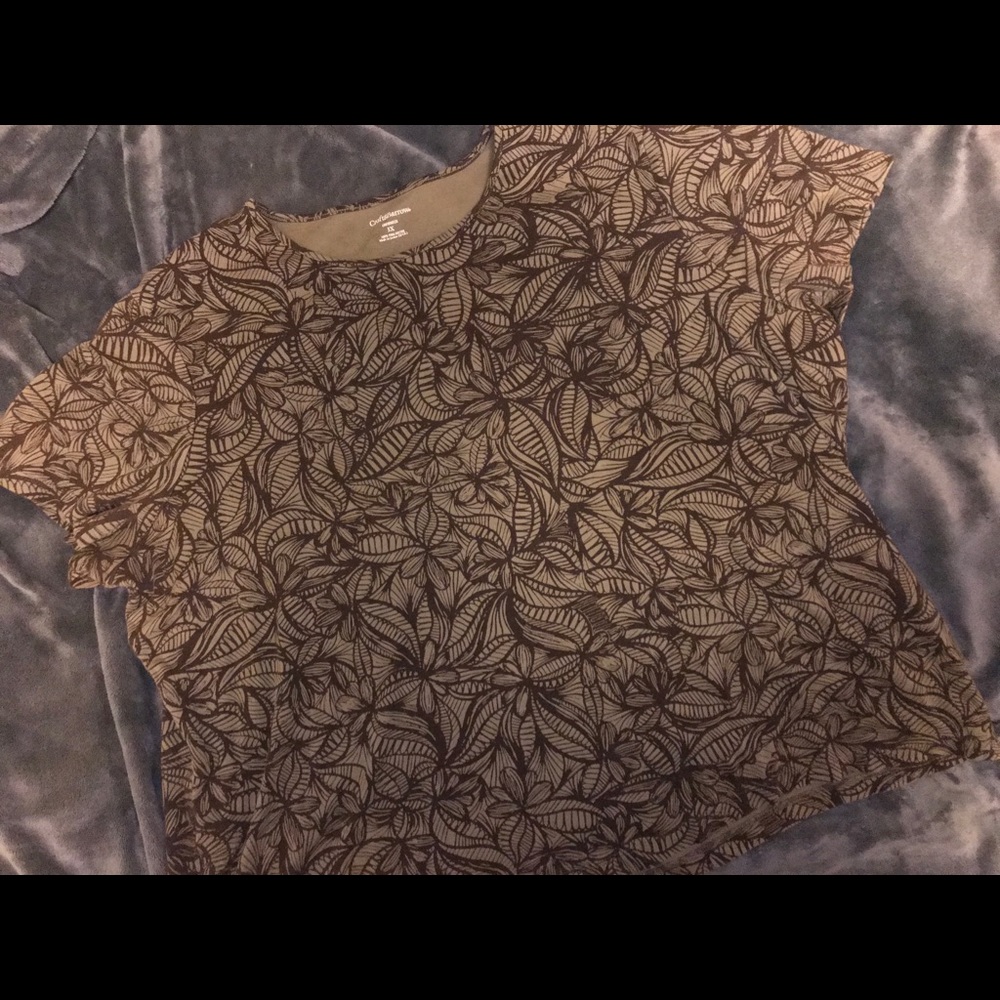 Croft and Barrow Plus Size Crewneck Shirt, 3x